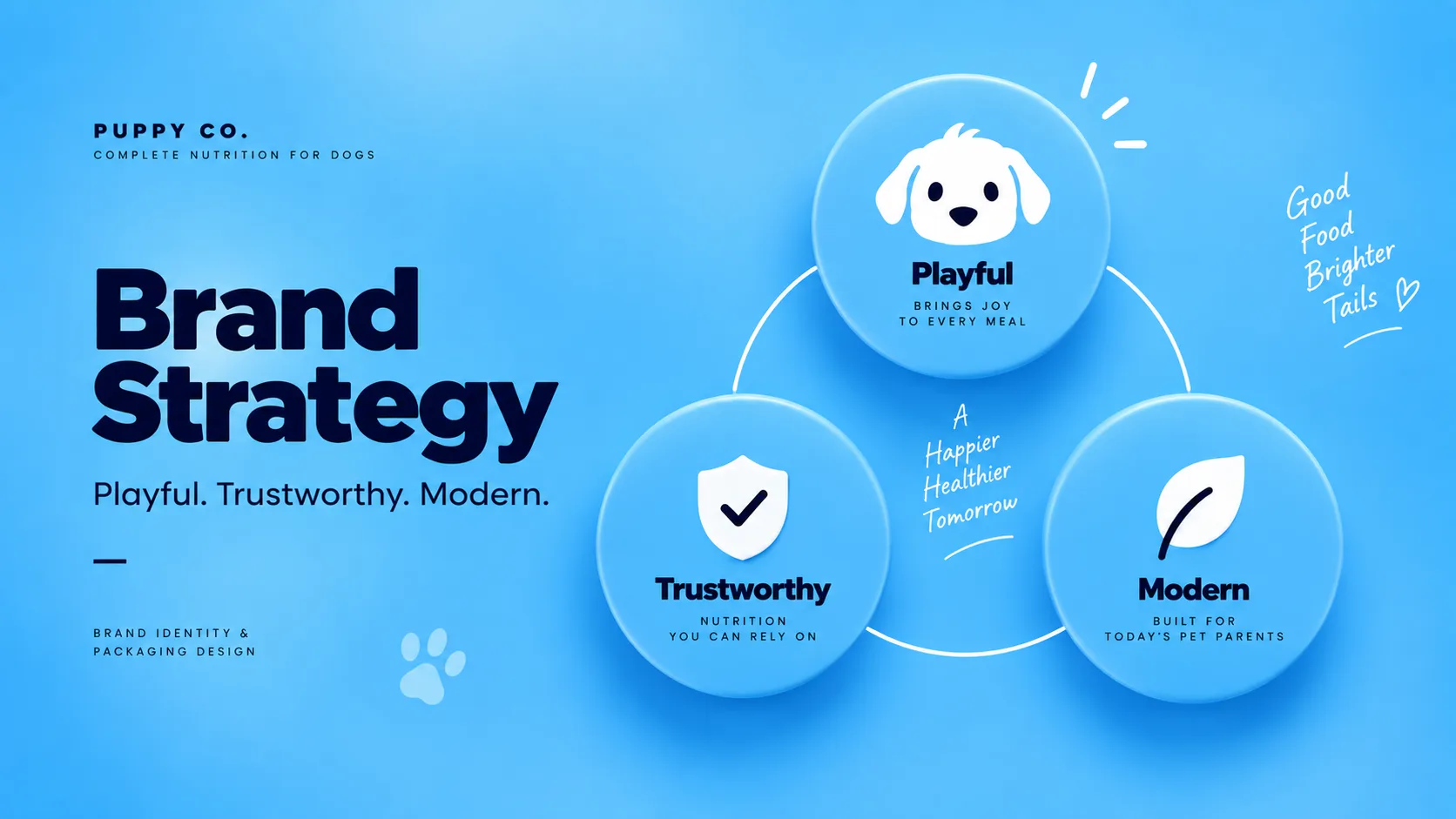 Puppy Co — Packaging Design packaging & visual design mockup 5 by Raghav Chopra